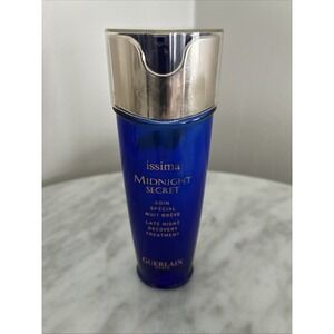 Vintage Blue Glass Guerlain Midnight Secret Late Night Recovery Treatment 1 oz